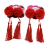 Wholesale of A3641 Festive Red hairball clips for children's wigs and hair accessories in Yiwu, 2 yuan Application Scenario